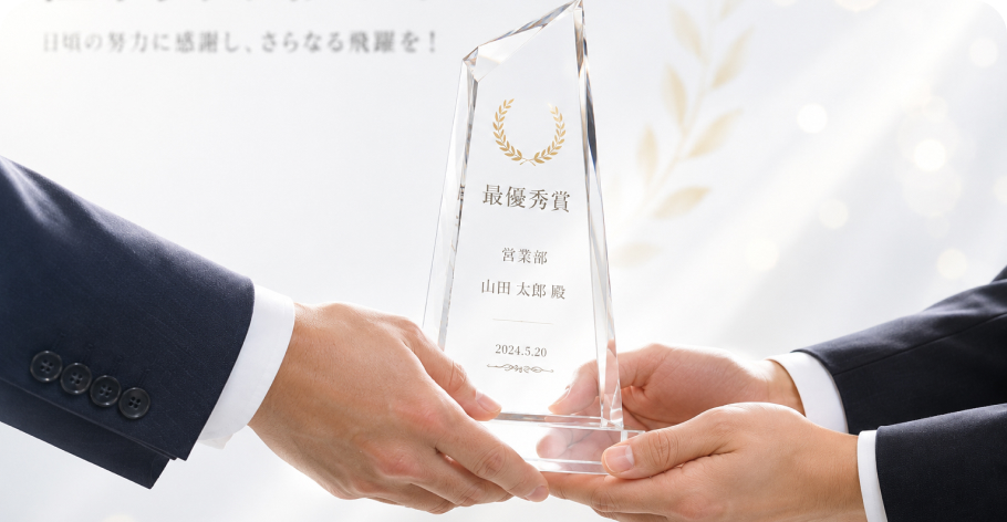 表彰盾の授与