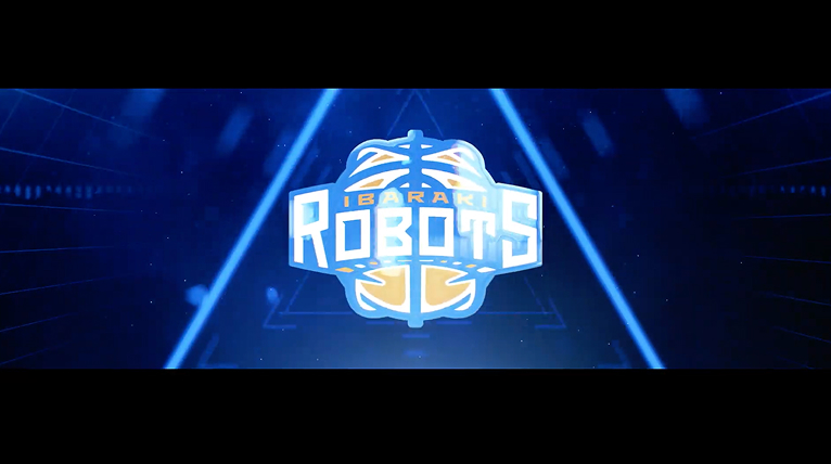 「IBARAKI ROBOTS」のロゴが表示された制作実績動画のワンシーン